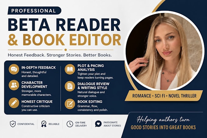 be your romance beta reader, and sci fi beta reader