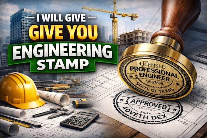 Give you engineering stamp by Lovethdex00 | Fiverr