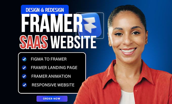 Design de site saas em framer, redesign de site em framer para startup ...