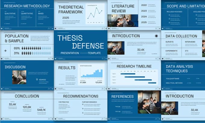 design educational presentation, lecture slides design, redesign thesis defense