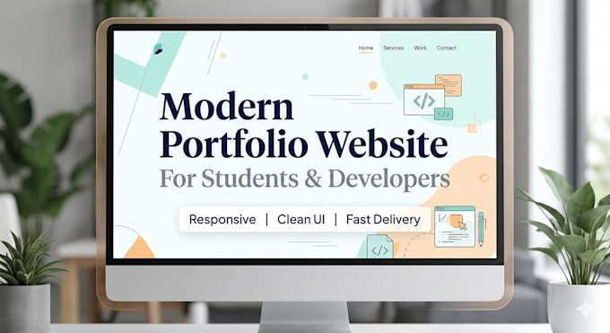 create modern portfolio website for students and developers