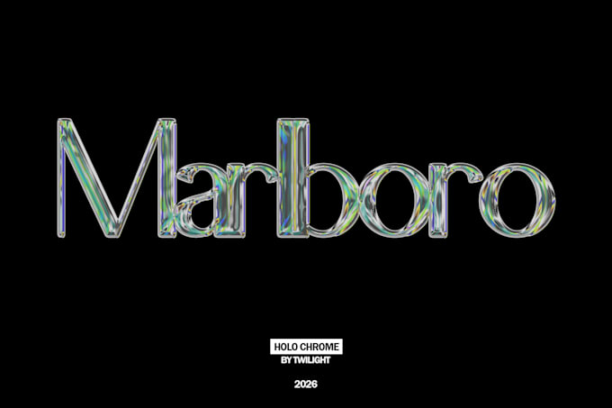 create chrome or holo effect to your text or logo
