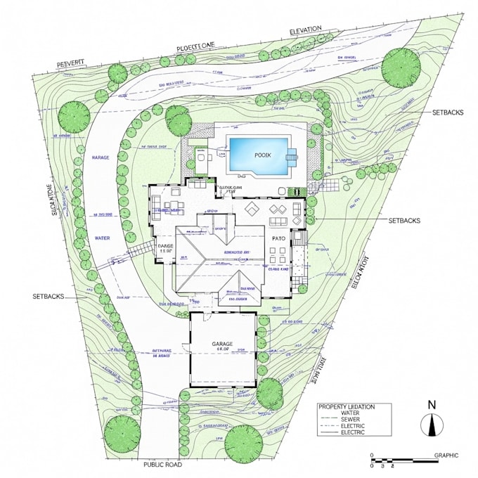 do site plan in autocad