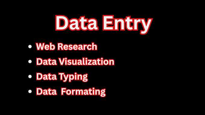 data entry for you