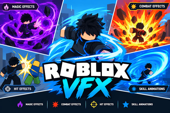 create roblox combat vfx, unity game development, script, roblox map, sound ui