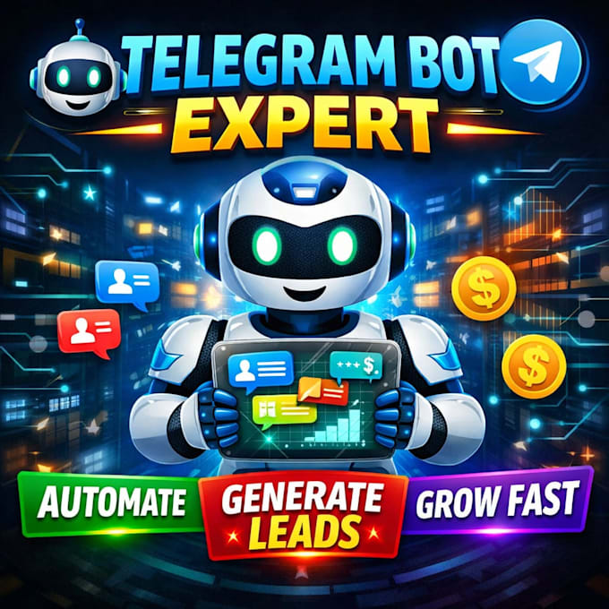 build telegram bot, ai chatbot, automation bot for marketing and lead generation