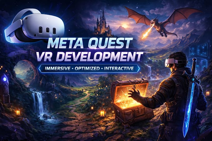 develop high performance meta quest VR apps, games, and xr experiences