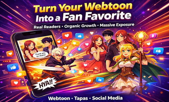 expand your webtoon webcomic to real active comic audience