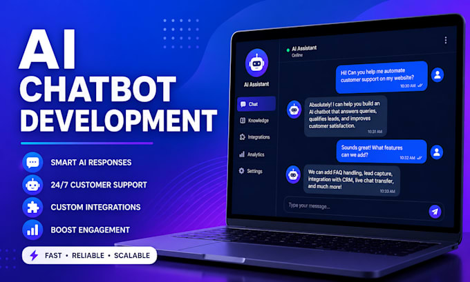 Build ai chatbot for customer support and lead generation by Yousuf ...