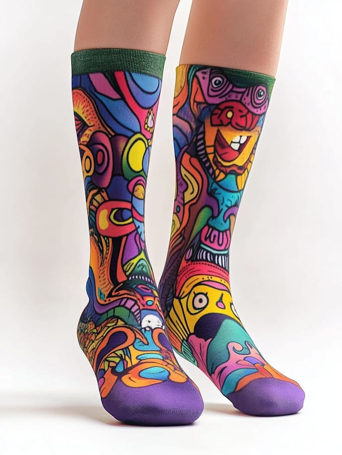 make a custom and pattern socks design