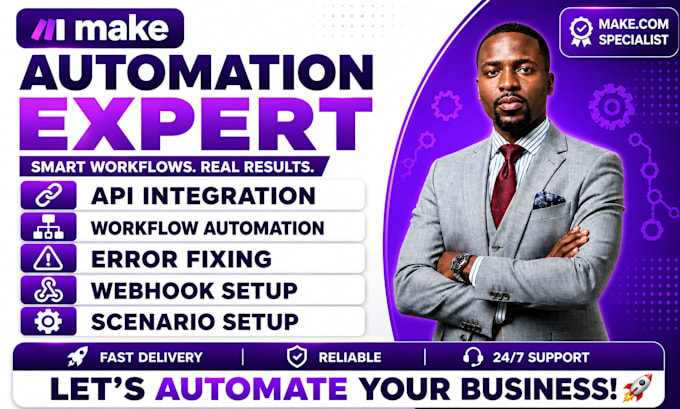 fix make com, make com automation, make com expert, make scenario, vapi ai