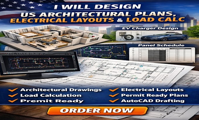 Us architectural plans, electrical layouts and load calculation by Mike ...