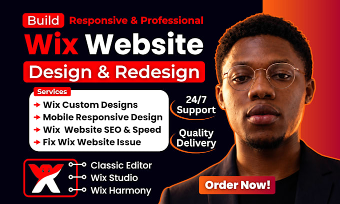 do wix website design and redesign, wix website redesign, wix studio design, SEO