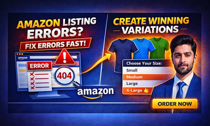 create amazon product listing, SEO optimize and fix variation listing