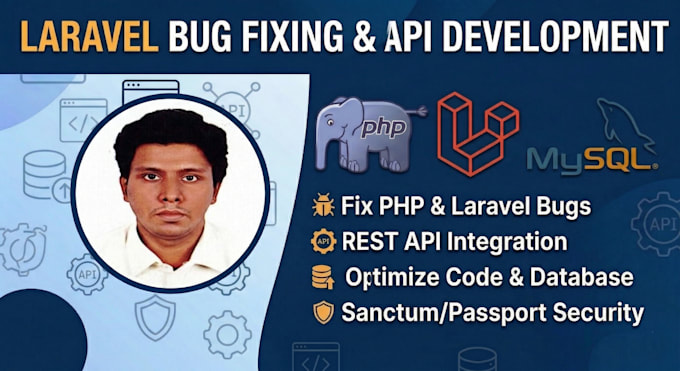 fix laravel bugs, PHP errors, and database issues quickly