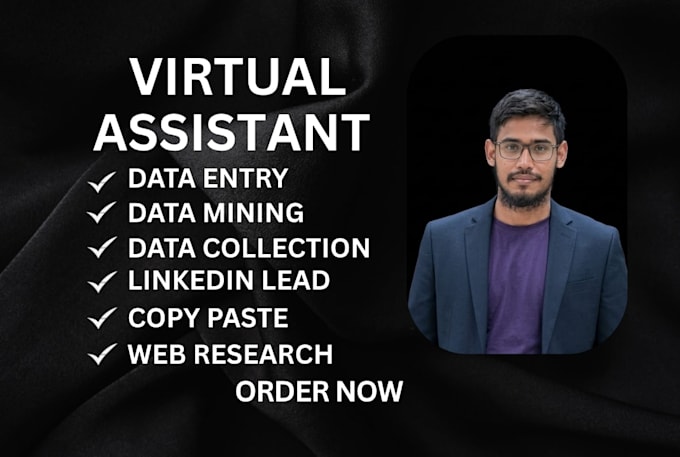 be your virtual assistant for data entry and lead generation