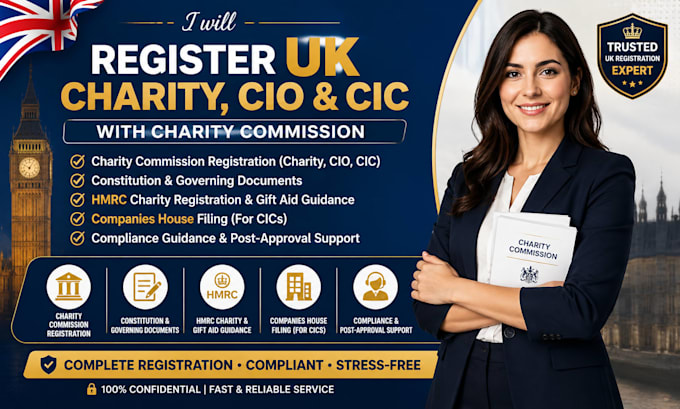 register UK charity cio cic charity commission hmrc gift aid governing documents