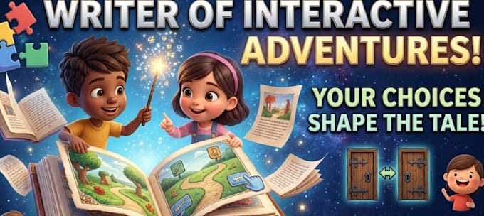 create a fully illustrated interactive storybook for kids