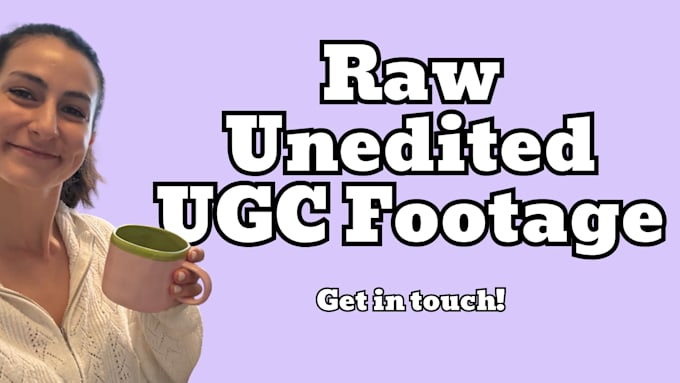 create raw footage ugc videos