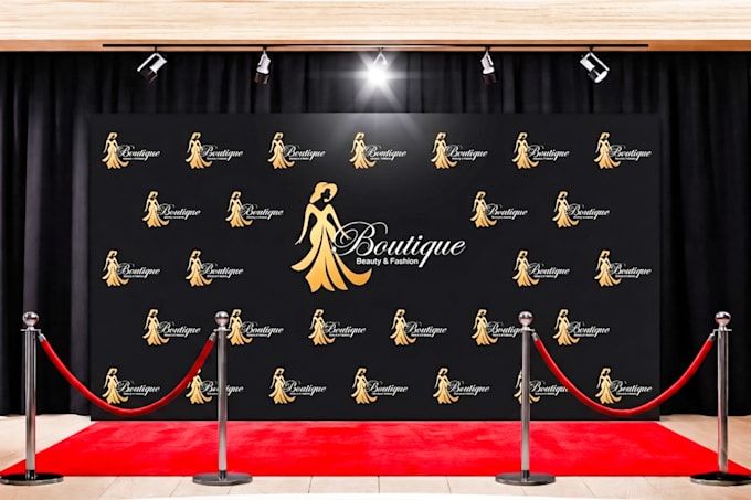 design a step and repeat or backdrop banner for you