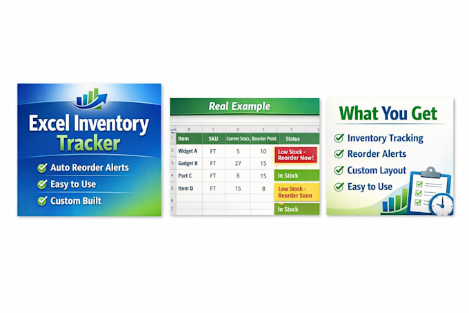 create a custom excel inventory tracker with reorder alerts