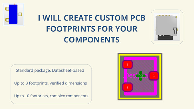 create custom pcb footprints for your components