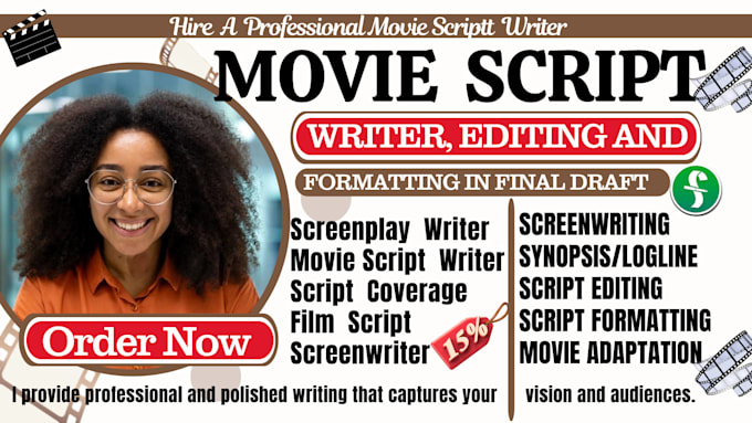 proofread, edit format movie script screenwriting screenplay stageplay TV series