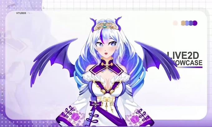 create live2d vtuber model chibi anime vtuber live2d rigging 3d vtuber model