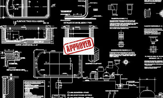 create professional swimming pool construction drawings with dimensions