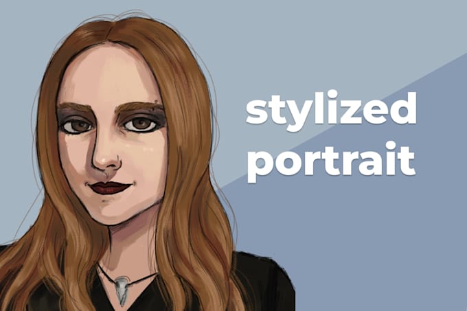 draw a stylized portrait from a photo