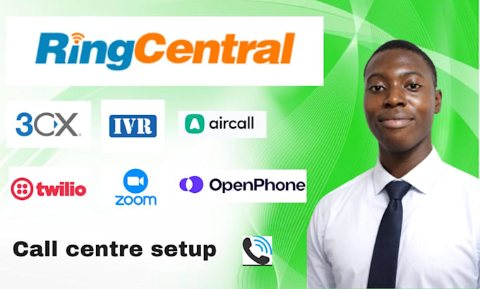 setup 3cx, ringcentral, twilio, quo, openphone call center system with IVR
