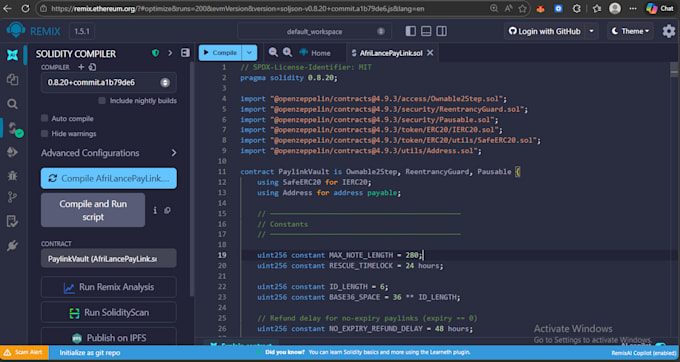 develop all kind of secure solidity smart contracts