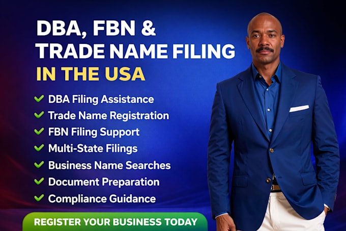 handle your dba filing, fictitous trade name registration