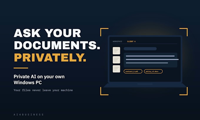 set up private local ai on your PC for documents