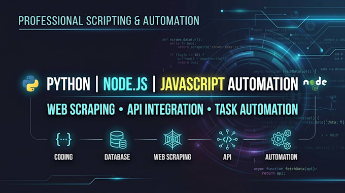 create custom scripts in python, javascript and nodejs