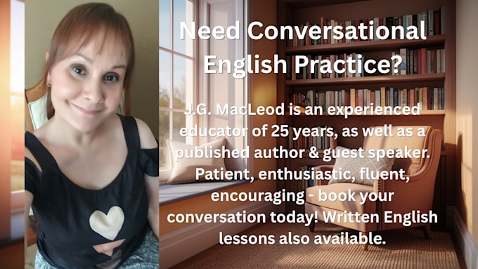 be your friendly canadian english teacher conversation partner