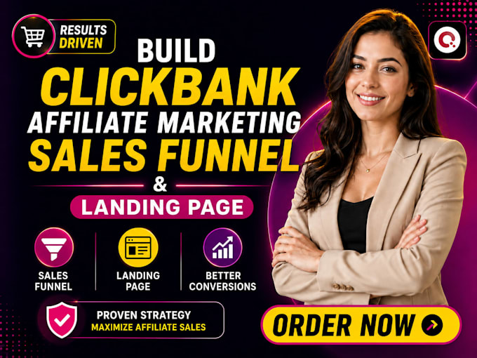 build clickbank affiliate marketing sales funnel and landing page