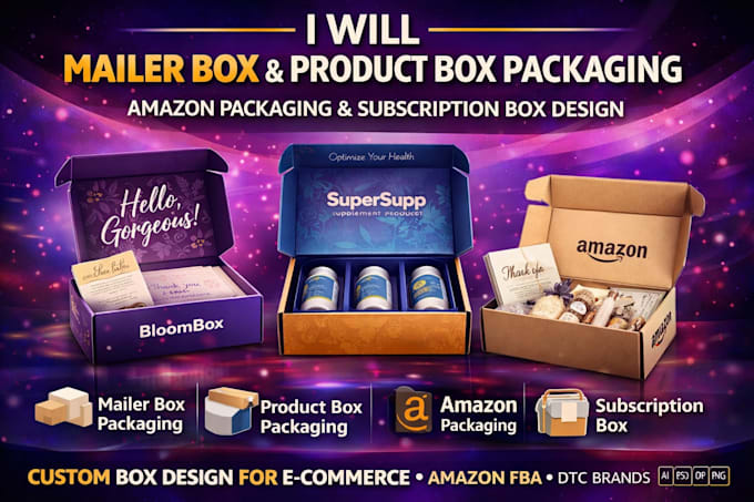 mailer box packaging design product box amazon packaging subscription box design