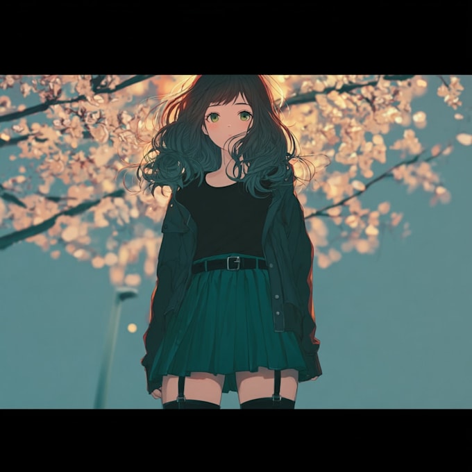 draw anime character illustration