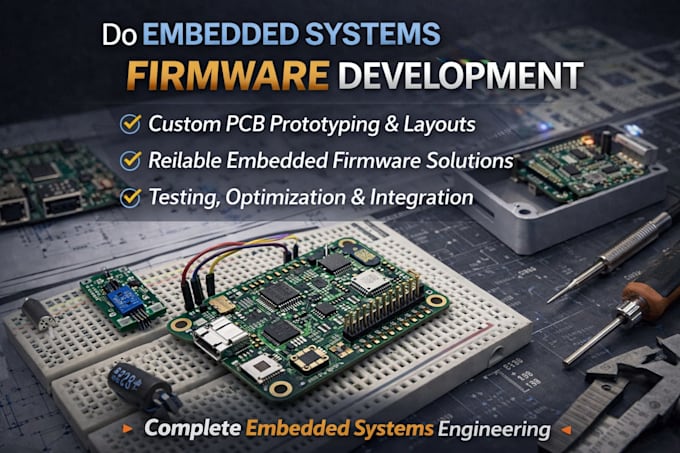 Do embedded systems, arduino esp32 iot stm32 firmware development by ...
