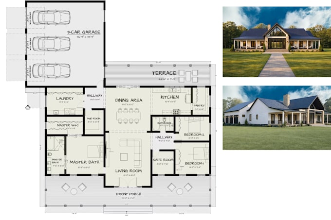 your architect draftsman for house plan 2d floor plan