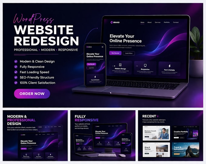 redesign your wordpress website into a modern