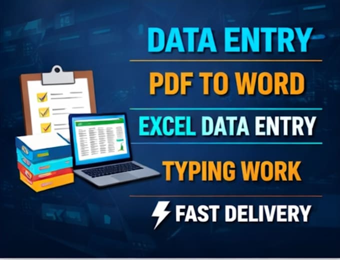 do data entry, copy paste, pdf to word, science biology