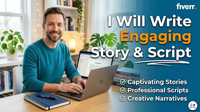 write engaging story and script for you