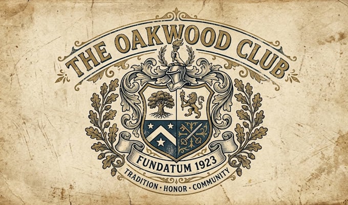 design a premium and professional crest logo