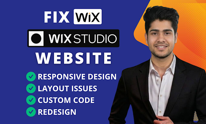 fix wix website, wix studio issues and do wix redesign