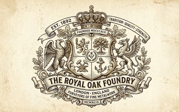 design a unique and professional crest logo