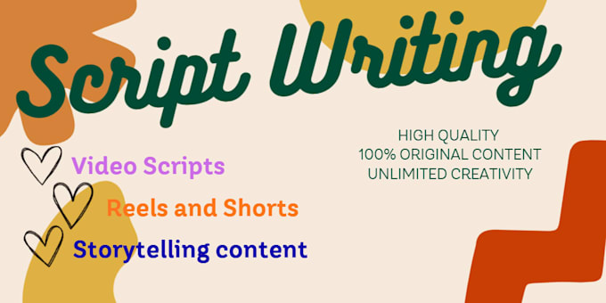 create engaging scripts for youtube ,reels and content