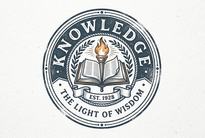 do knowledge logo design education, wisdom and smart brand identity