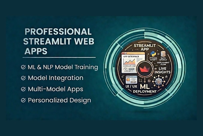 build a streamlit web app for machine learning models